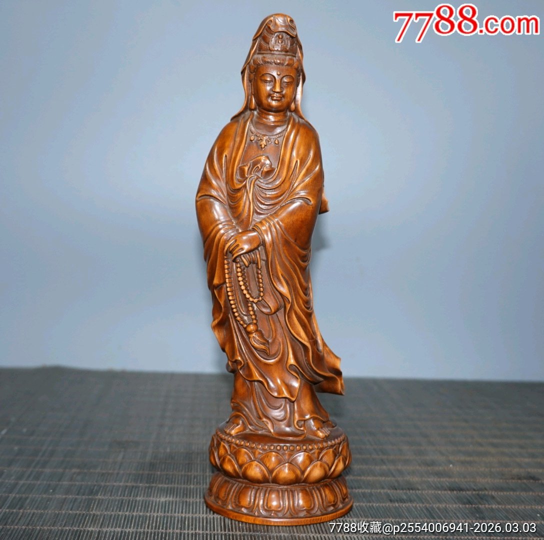 31002河南孙先生杨木念珠观音