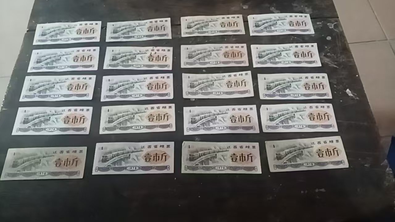 00214江西毕等振粮票20张